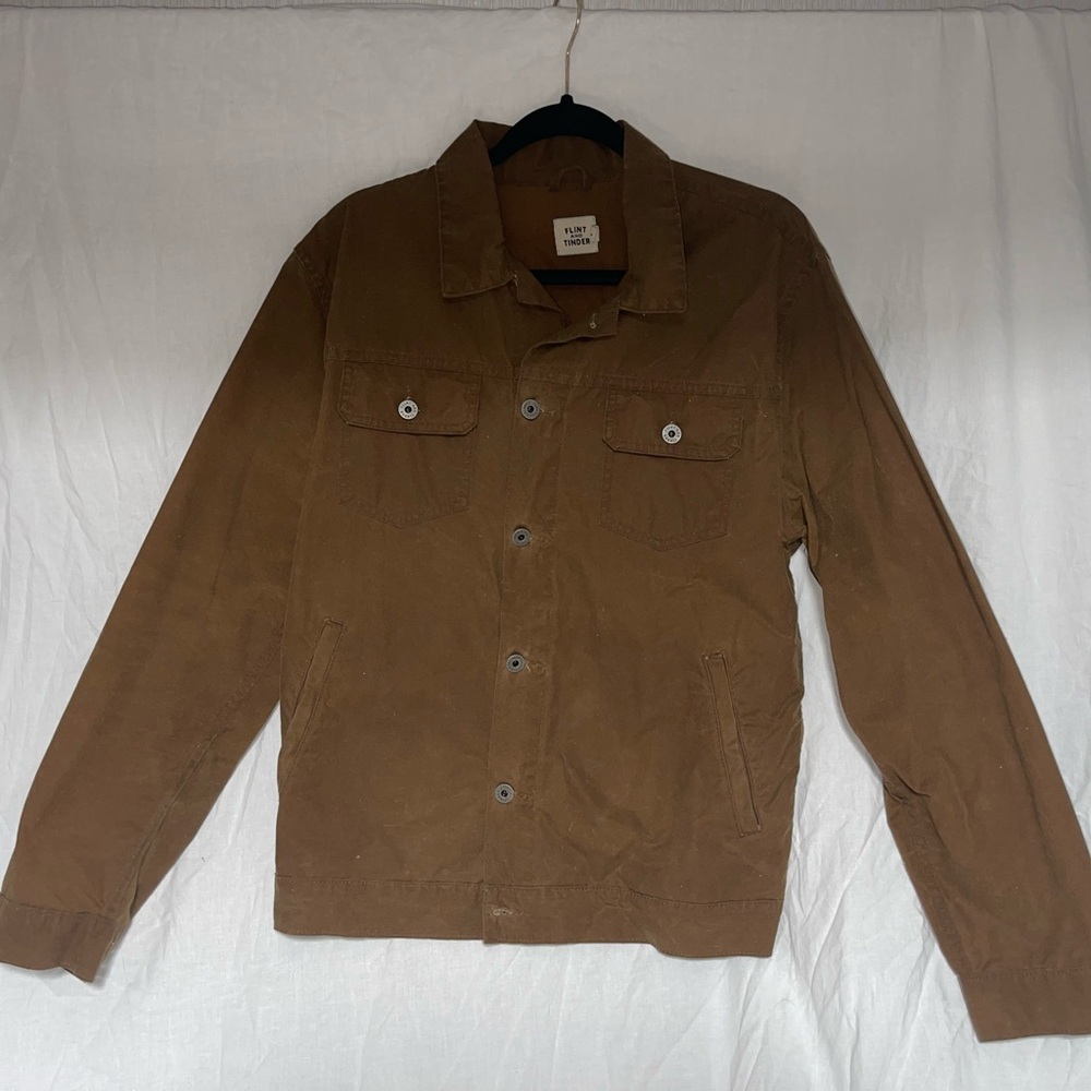 Flint and Tinder Unlined Waxed Trucker Jacket